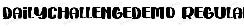 DailyChallengeDEM0 Regular字体转换